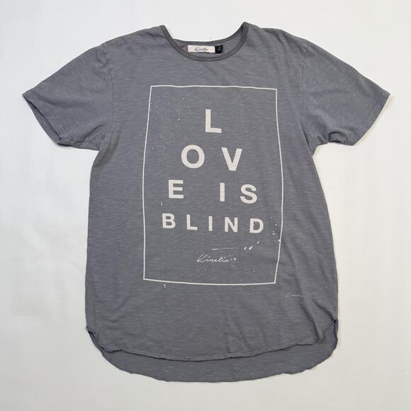 Kinetix Shirt Mens Large Gray Graphic Tee Lot 3 Love Is Blind Soft Crew - Picture 8 of 12